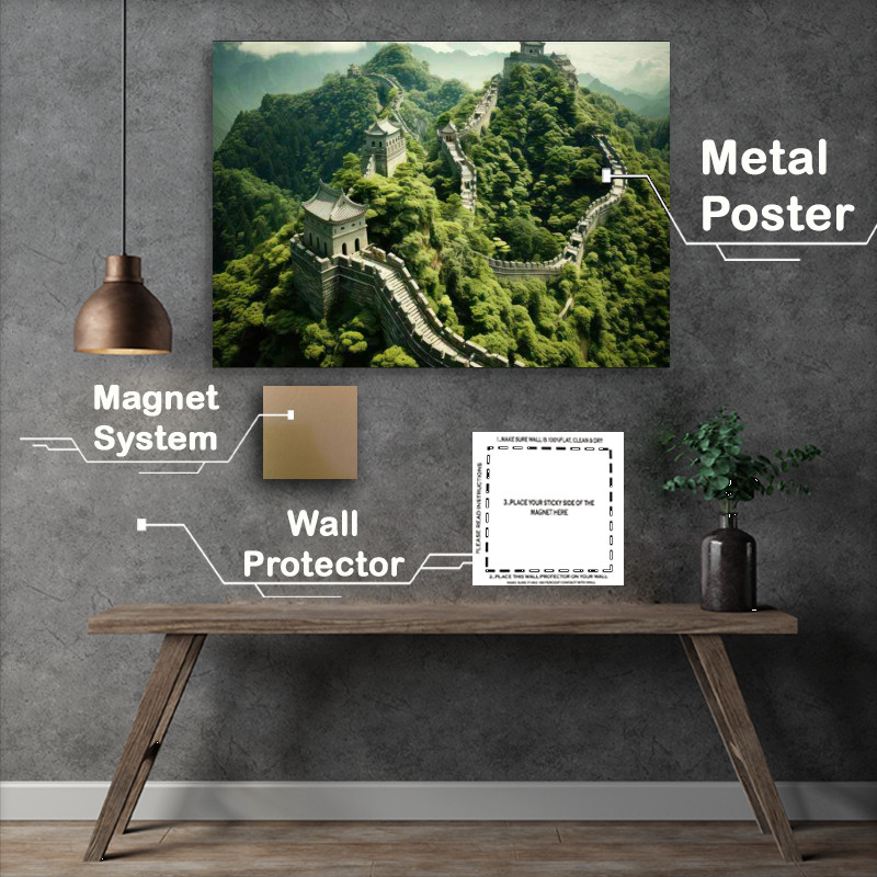 Buy Metal Poster : (The great wall of china During the daytime)