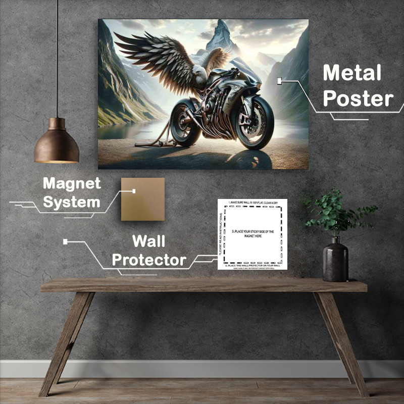 Buy Metal Poster : (Eagle Inspired Superbike Aerodynamic Style)