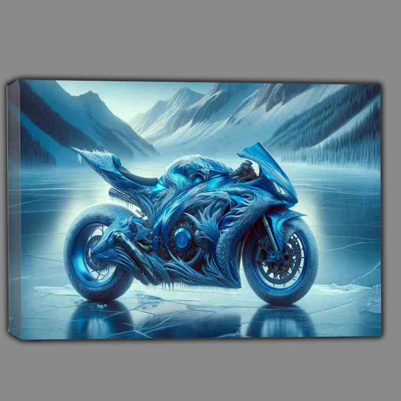 Buy Canvas : (Ice Dragon Sleek Blue Superbike)
