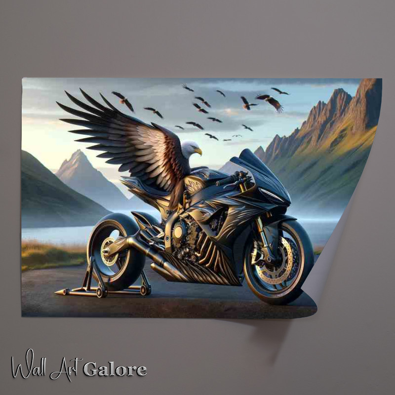 Buy Unframed Poster : (Majestic Eagle Inspired Superbike Aerodynamic Style)