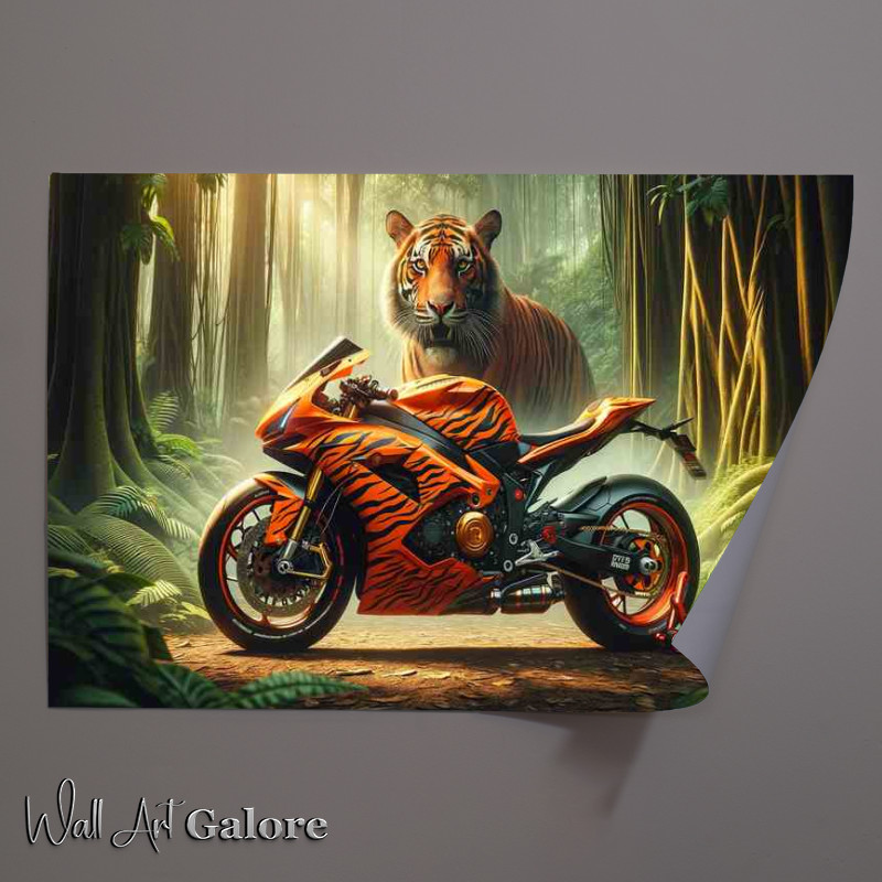 Buy Unframed Poster : (Tiger Essence Bold Orange Superbike)