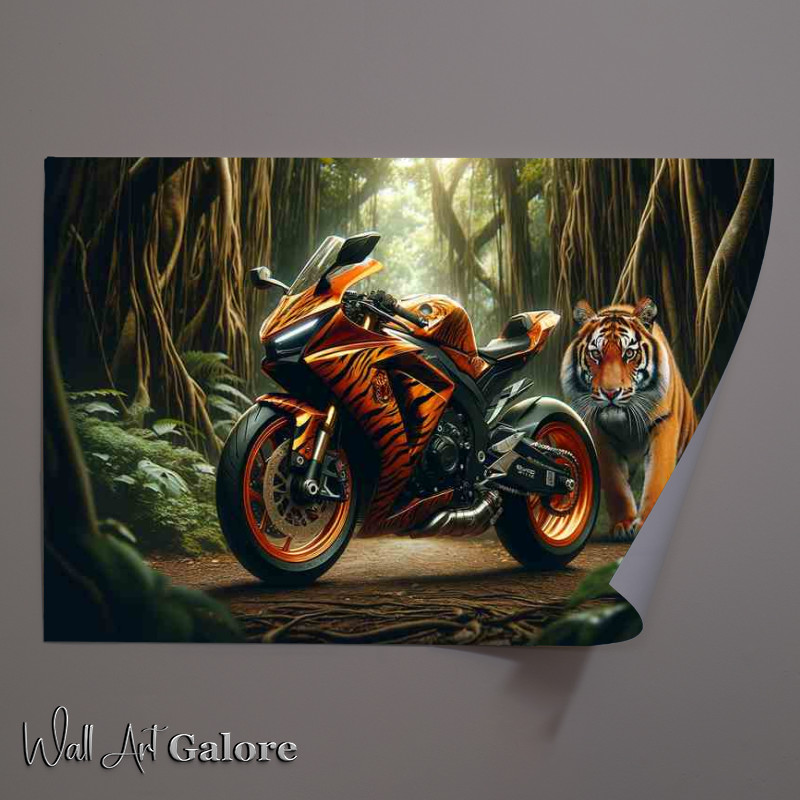 Buy Unframed Poster : (Tiger Wild Essence Bold Orange Superbike)