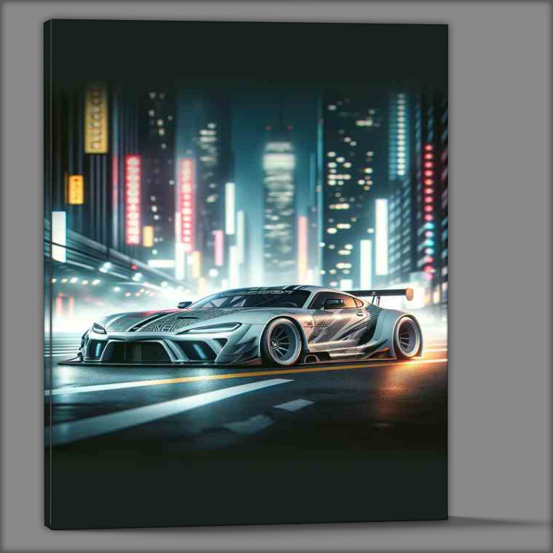 Buy Canvas : (Simplified Graphic Street Racing Car)