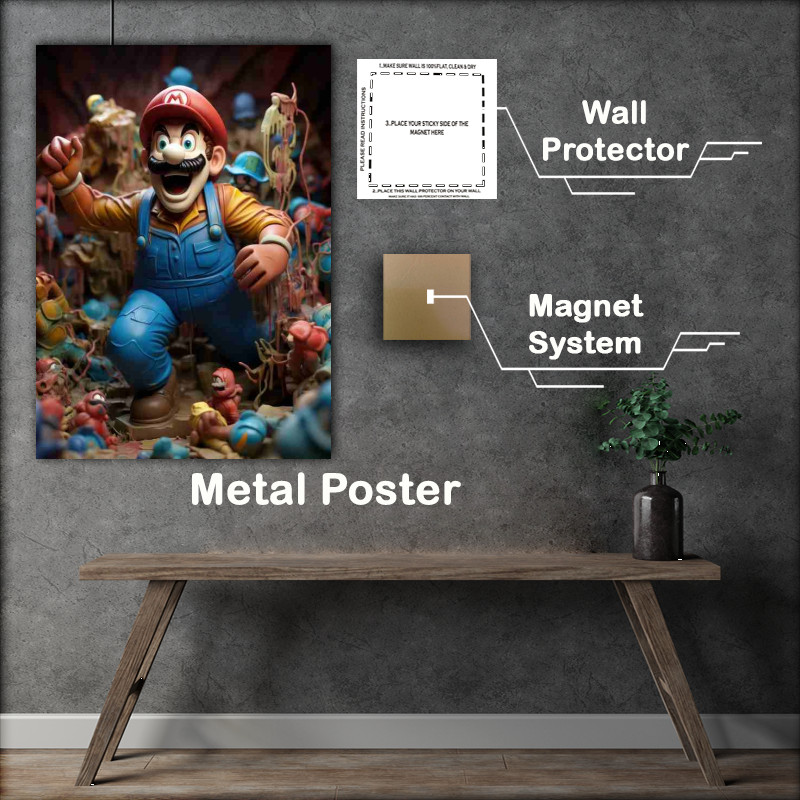 Buy Metal Poster : (Mario style neo plastisene)