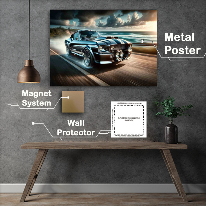 Buy : (Shelby Muscle Power Metal Poster)