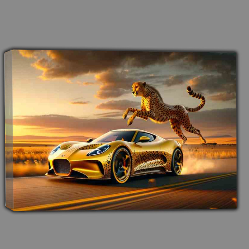 Buy Canvas : (Swift Cheetah Essence Agile Yellow Sports Car)