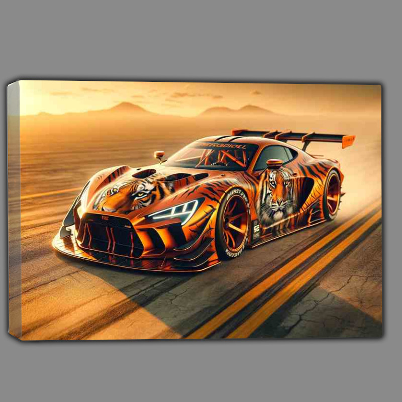 Buy : (Wild Tiger Essence Orange Racing Car - Canvas)
