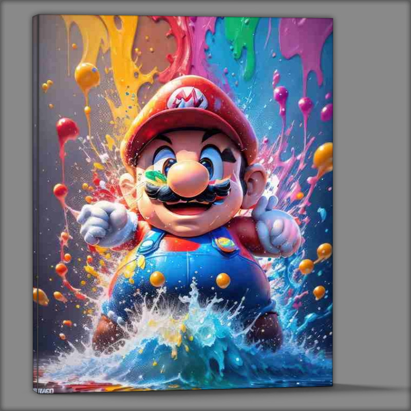 Buy Canvas : (Mario style splate art)