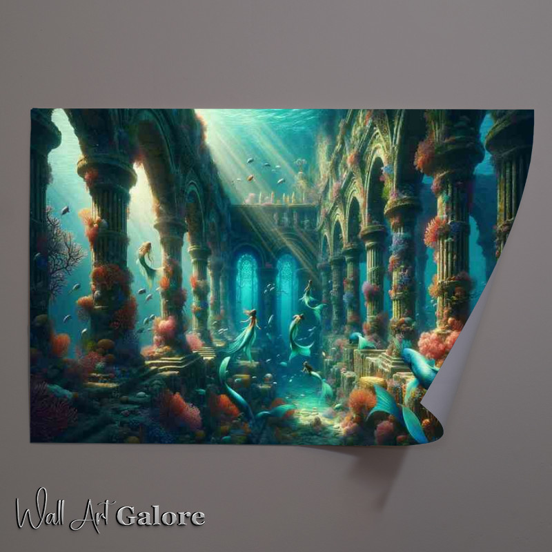 Buy Unframed Poster : (Ancient Sea Ruins the mysterious beauty of sea ruins)
