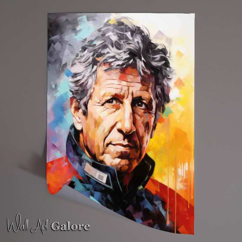 Buy Unframed Poster : (Mario Andretti Formula one racing driver portrait)
