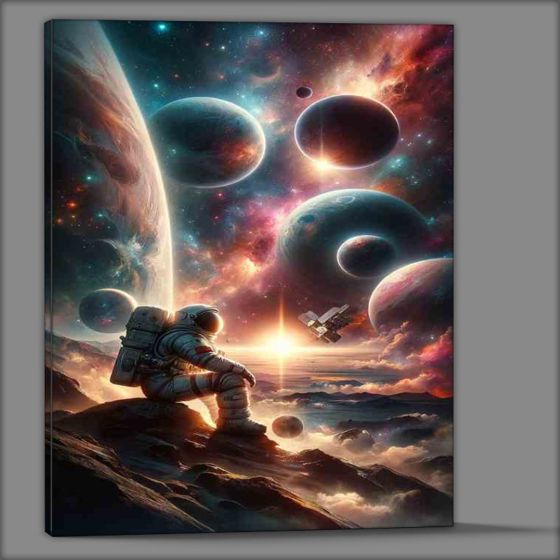 Buy Canvas : (Cosmic Explorer Astronaut Adventure Sci fi Artwork)