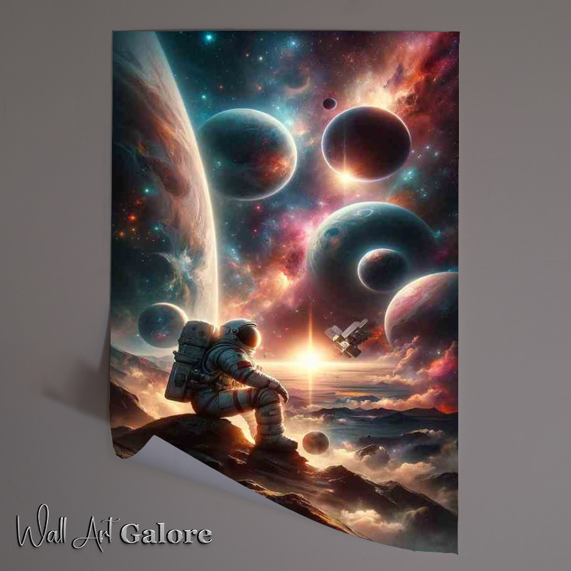 Buy Unframed Poster : (Cosmic Explorer Astronaut Adventure Sci fi Artwork)