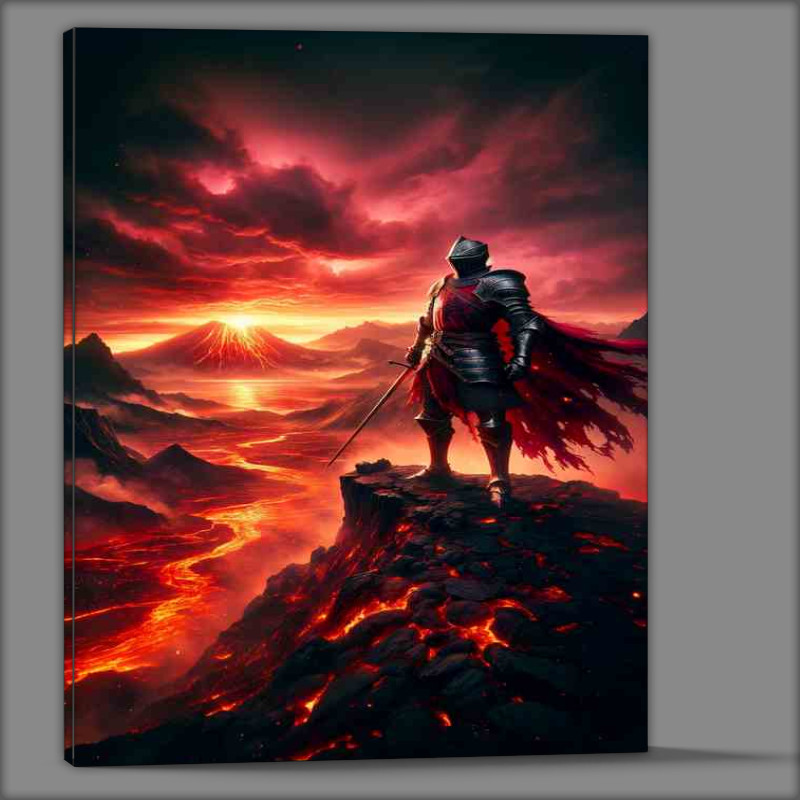 Buy Canvas : (Crimson Knight Emberfall Horizon Watch)