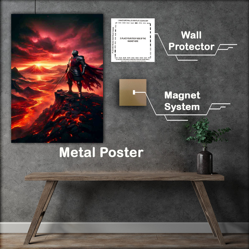 Buy Metal Poster : (Crimson Knight Emberfall Horizon Watch)