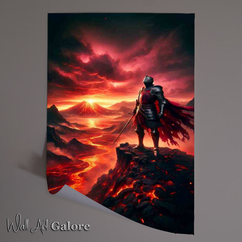 Buy Unframed Poster : (Crimson Knight Emberfall Horizon Watch)