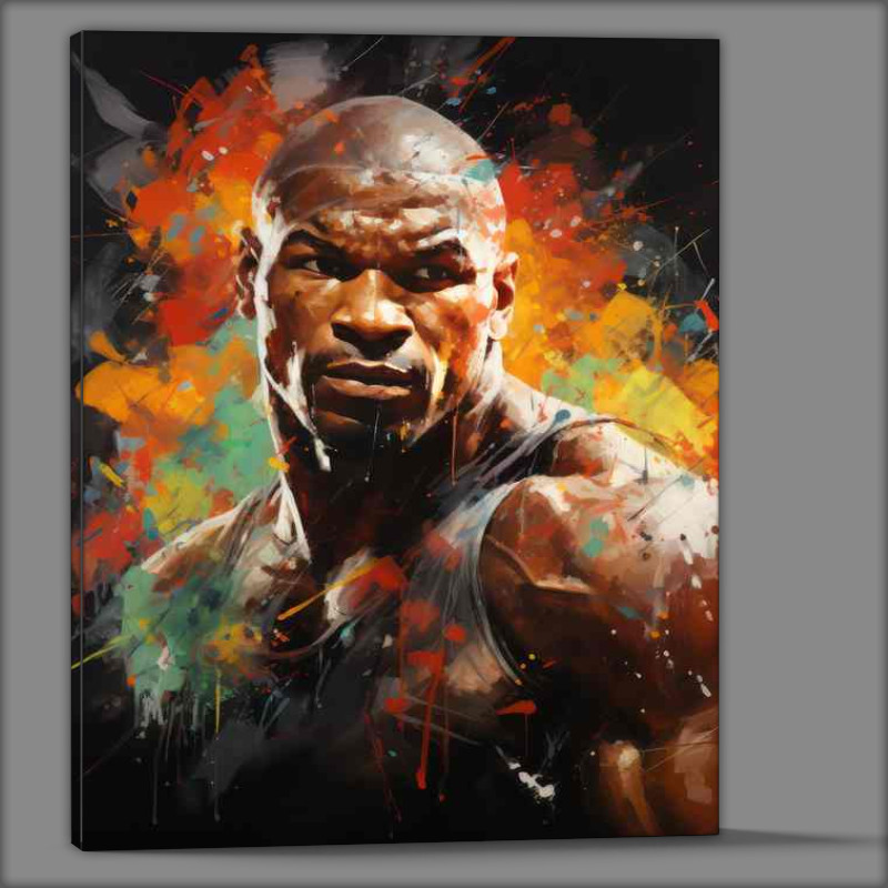 Buy Canvas : (Mike Tyson Very colourful boxer)