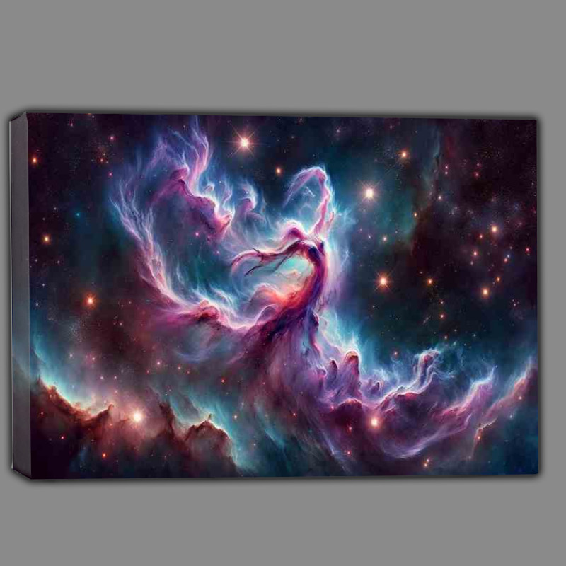 Buy Canvas : (Cosmic Ballet Dance movement of a nebula in space)