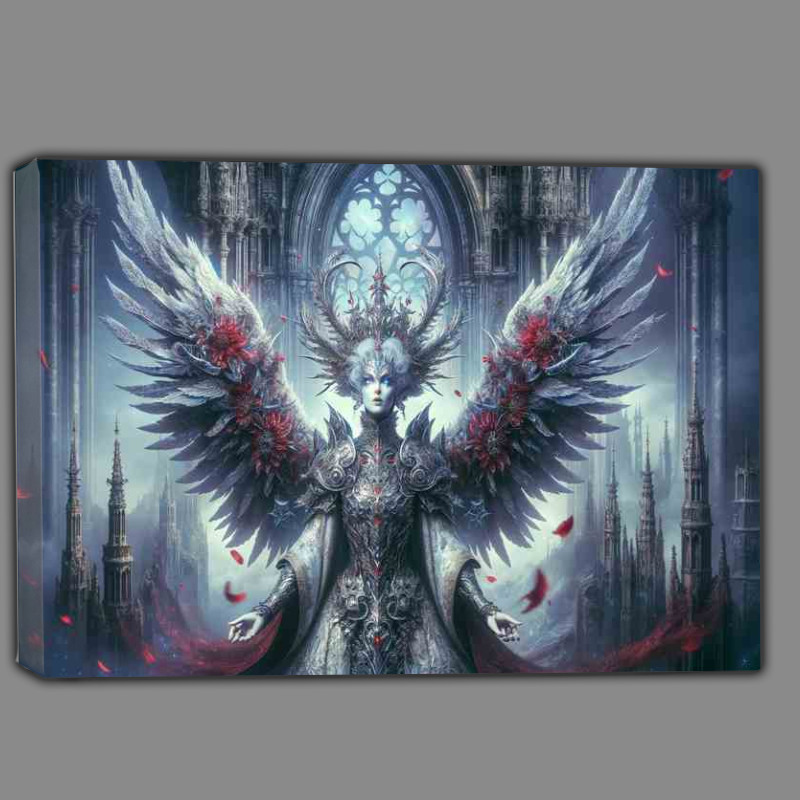 Buy Canvas : (Enigmatic Empress with Celestial Wings)