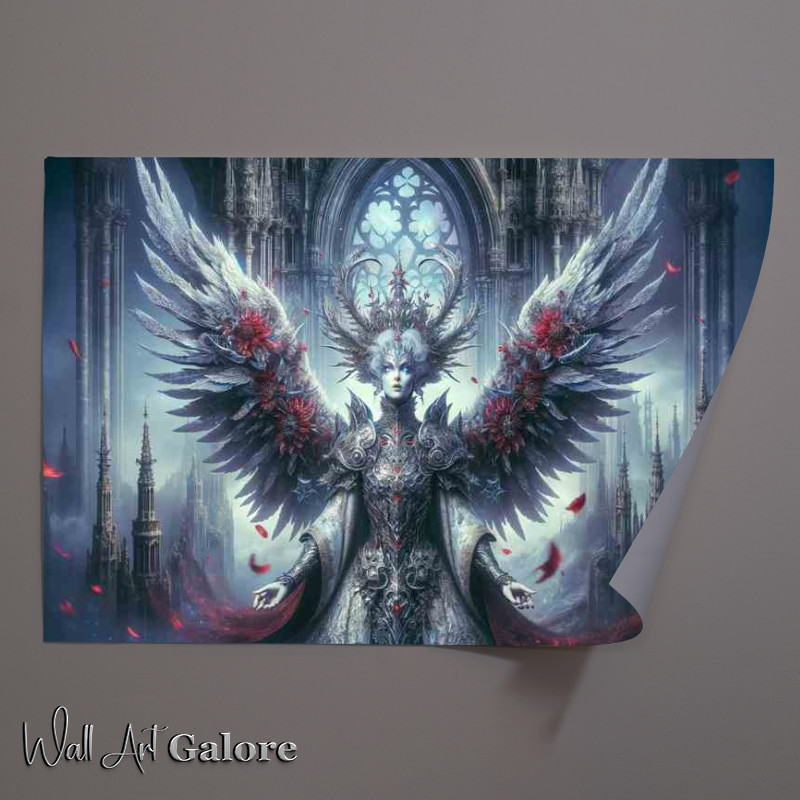 Buy Unframed Poster : (Enigmatic Empress with Celestial Wings)