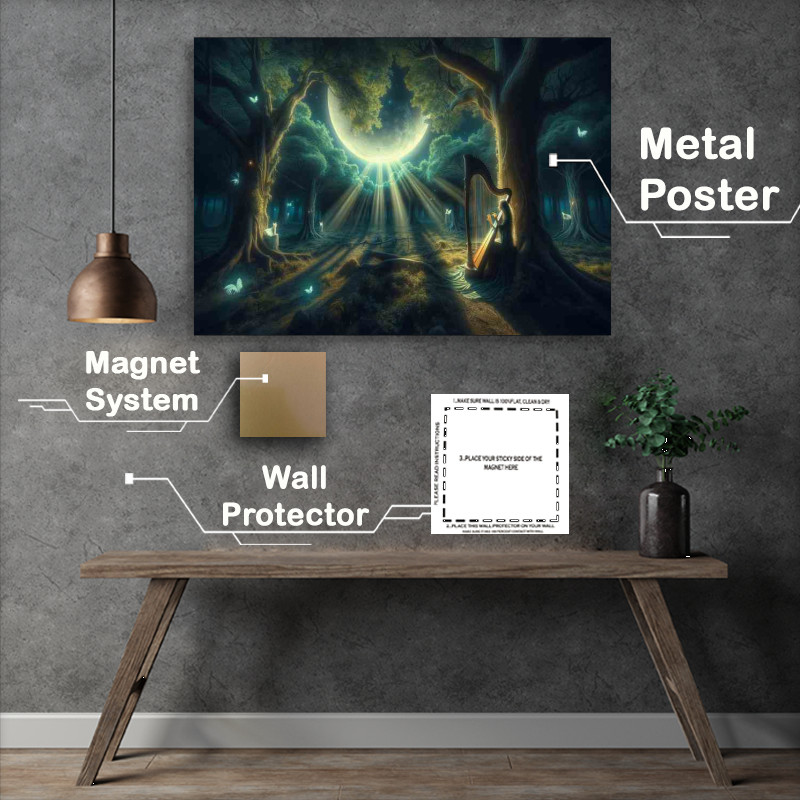 Buy Metal Poster : (Moonlight Sonata Forest of Whispers)