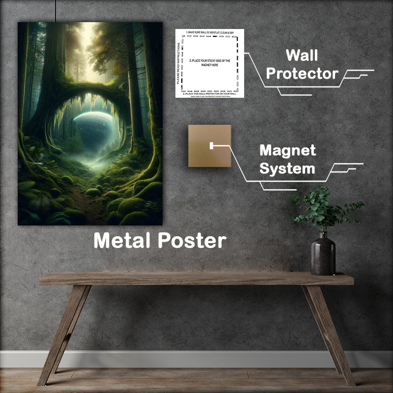 Buy Metal Poster : (Ancient Forest Gateway)