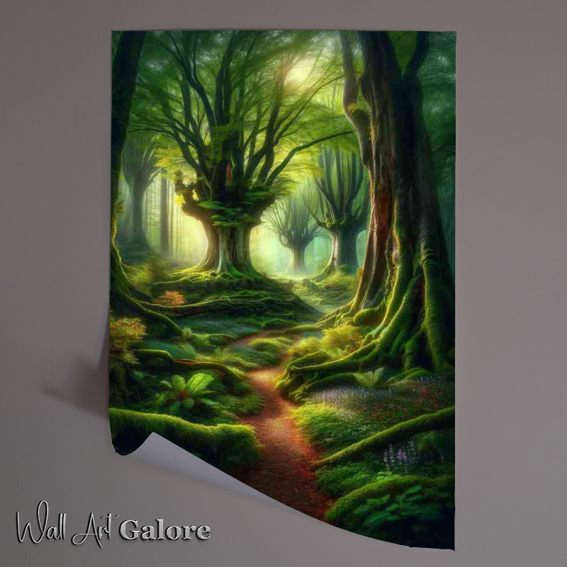 Buy Unframed Poster : (Enchanted Wilderness Mystical Forest Landscape)