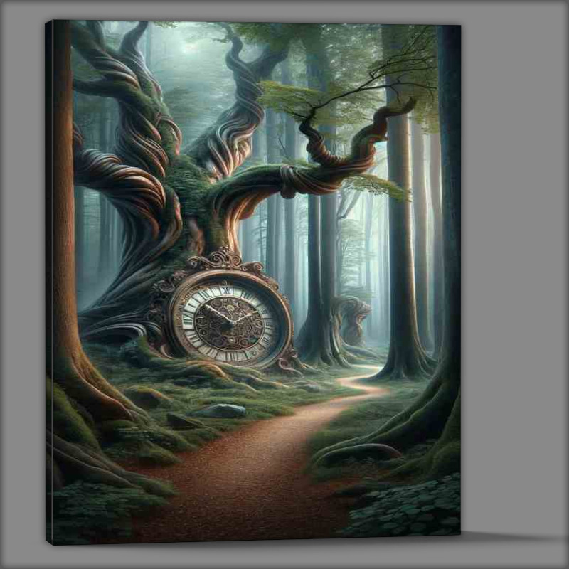 Buy Canvas : (Enigmatic Forest of Time seems to stand still)