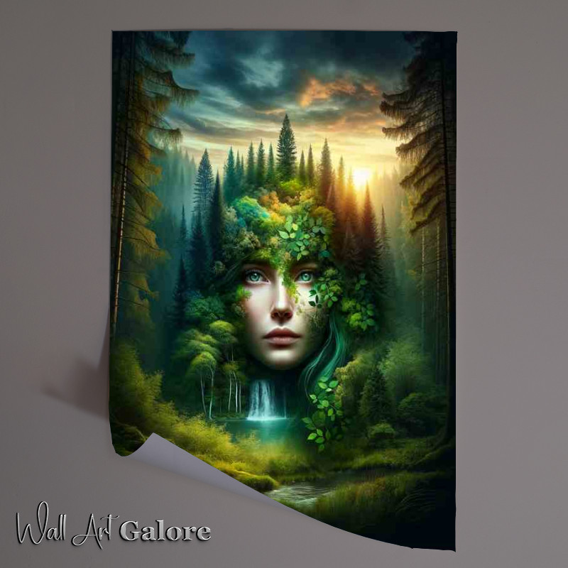 Buy Unframed Poster : (Mystical Natures Essence lush forest landscape)