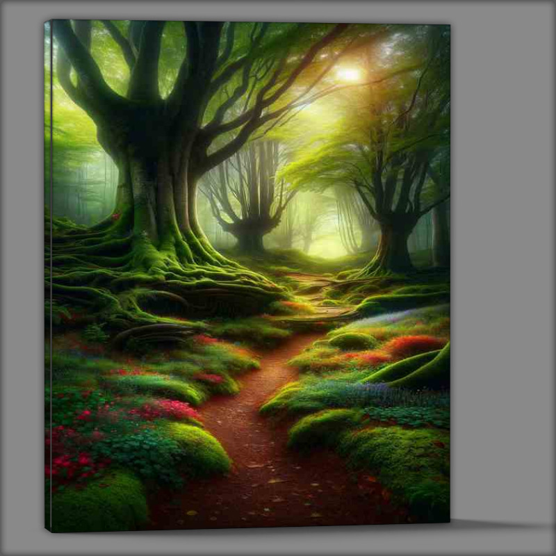 Buy Canvas : (Wilderness Mystical Forest Landscape)