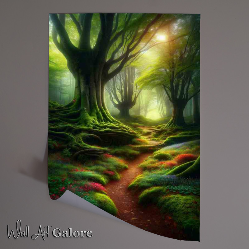 Buy Unframed Poster : (Wilderness Mystical Forest Landscape)
