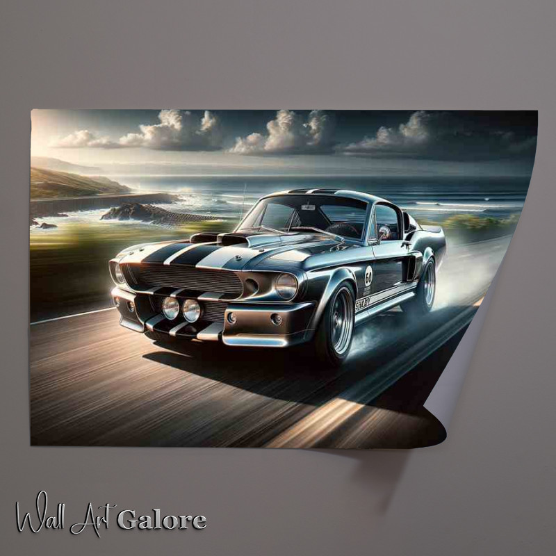 Buy Unframed Poster : (Classic Shelby Muscle Car Power a powerful and iconic Shelby)