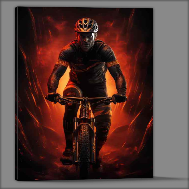 Buy Canvas : (Rider on a bike)