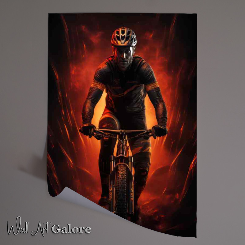 Buy Unframed Poster : (Rider on a bike)
