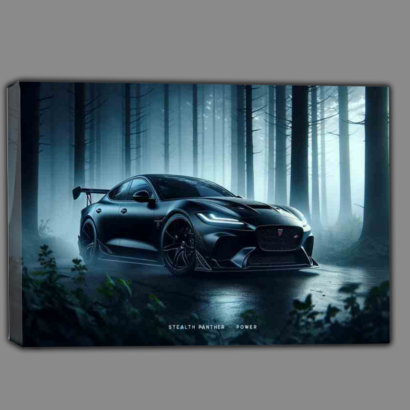 Buy Canvas : (Stealth Panther Power Black Performance Car)