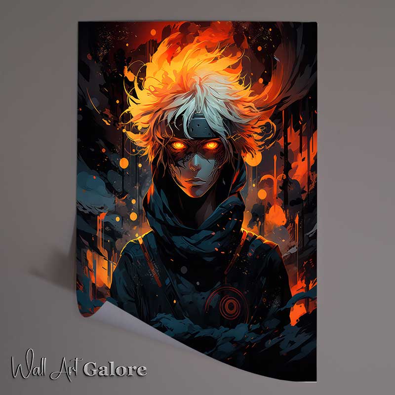 Buy Unframed Poster : (Naruto dark side manga fire)