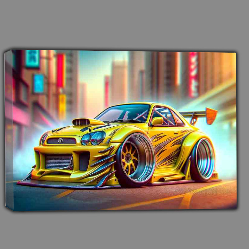 Buy Canvas : (Toyota street racing car with extremely exaggerated features)