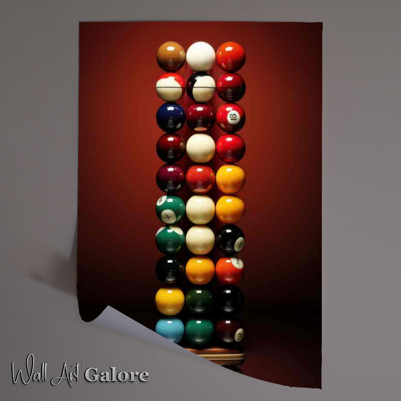 Buy Unframed Poster : (Snooker all the balls)