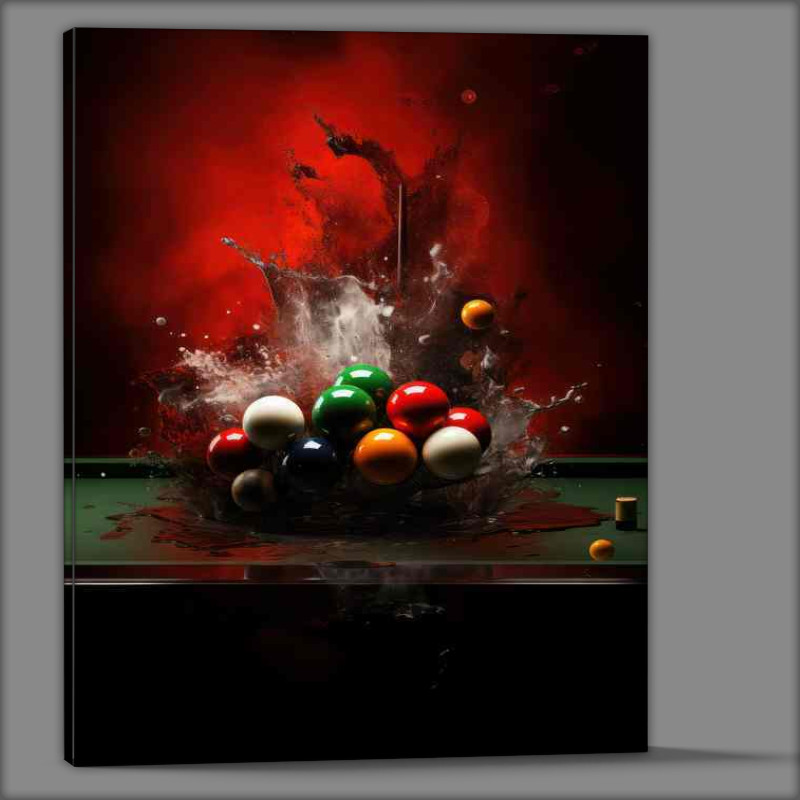 Buy Canvas : (Snooker table splash art)