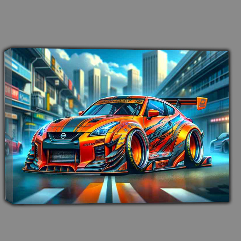 Buy Canvas : (a Nissan street racing car with oversized features)