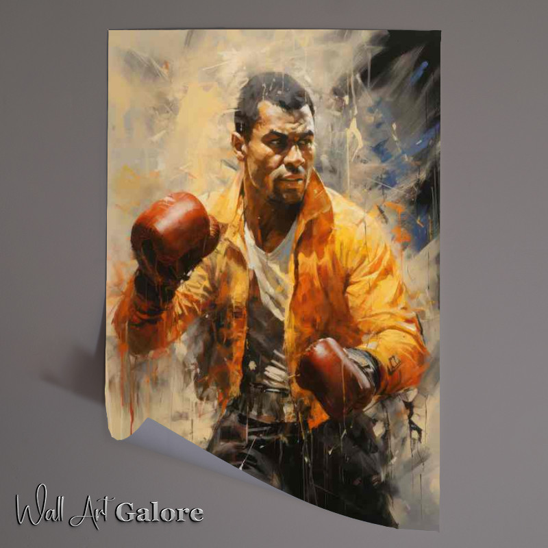Buy Unframed Poster : (Street boxing painted style art)