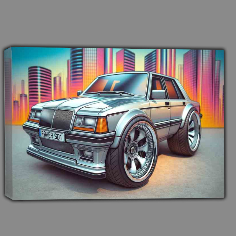 Buy Canvas : (a Rover SDone luxury car with extremely exaggerated features)
