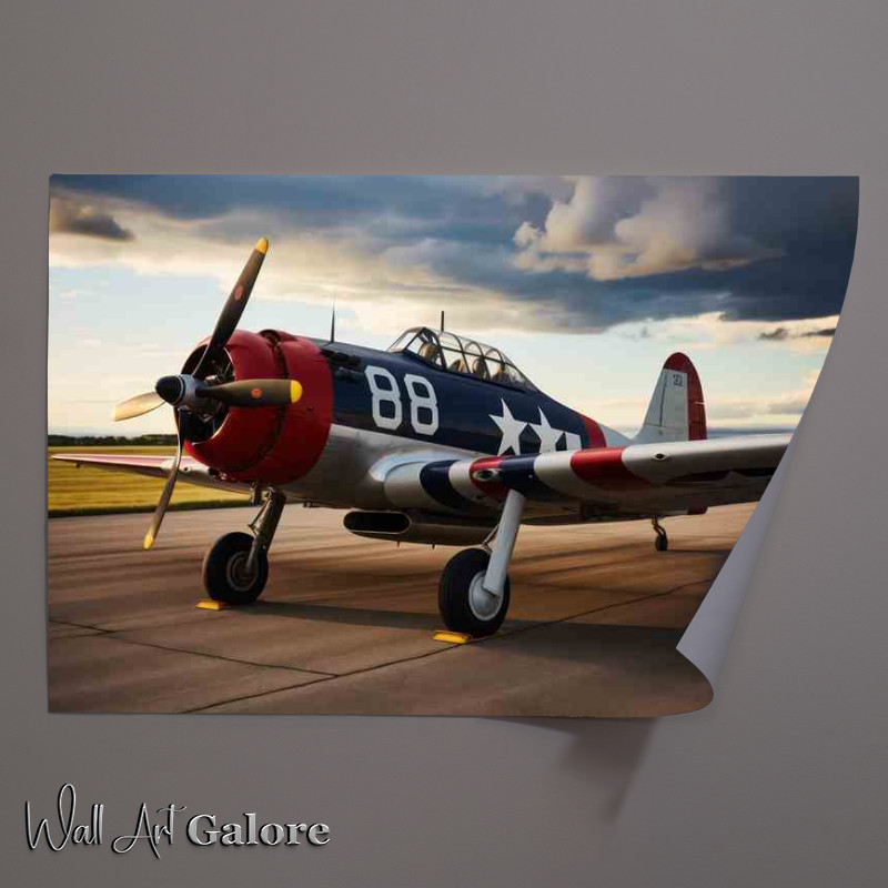 Buy Unframed Poster : (Jet Plane ready For Take Off)