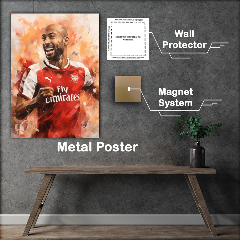Buy Metal Poster : (Thierry Henry Footballer)