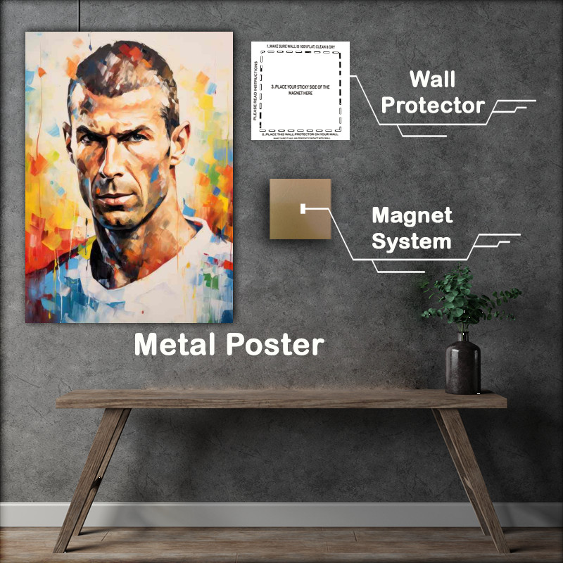 Buy Metal Poster : (Zinedine Zidane Footballer)