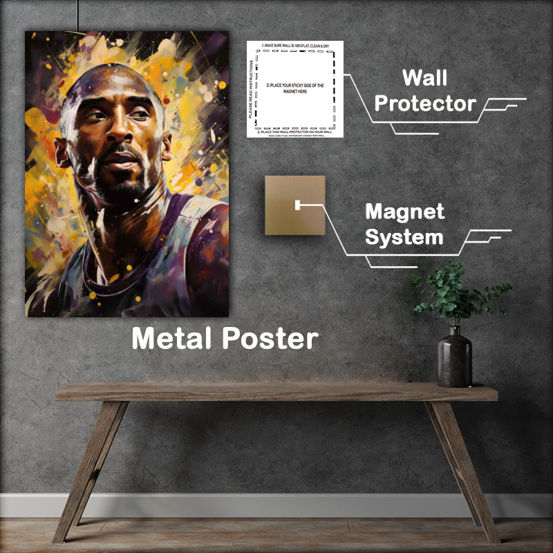 Buy Metal Poster : (kobe bryant the lakers basketball player)