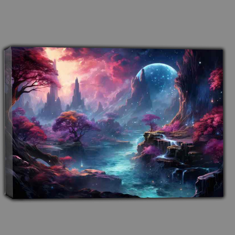 Buy Canvas : (Bountiful Bright Bazaars Markets in Magic Meadows)