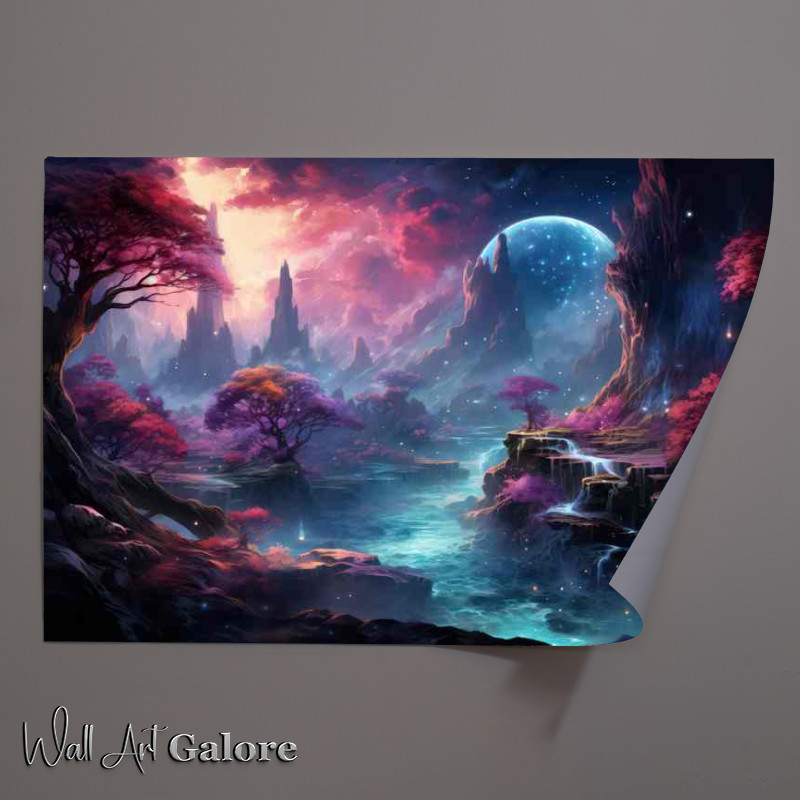 Buy Unframed Poster : (Bountiful Bright Bazaars Markets in Magic Meadows)