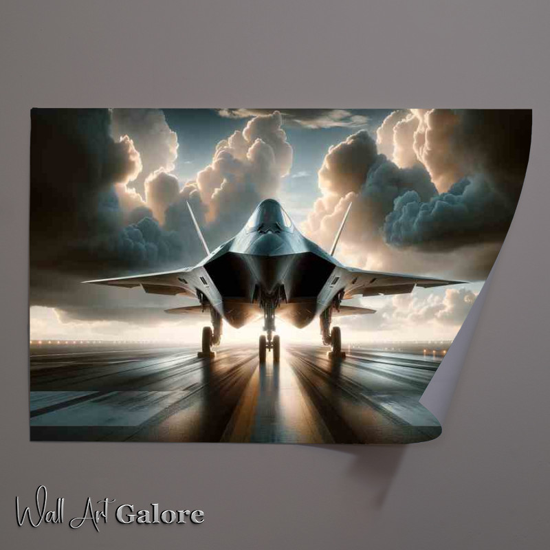 Buy Unframed Poster : (Advanced Combat Fighter Poised for Takeoff)