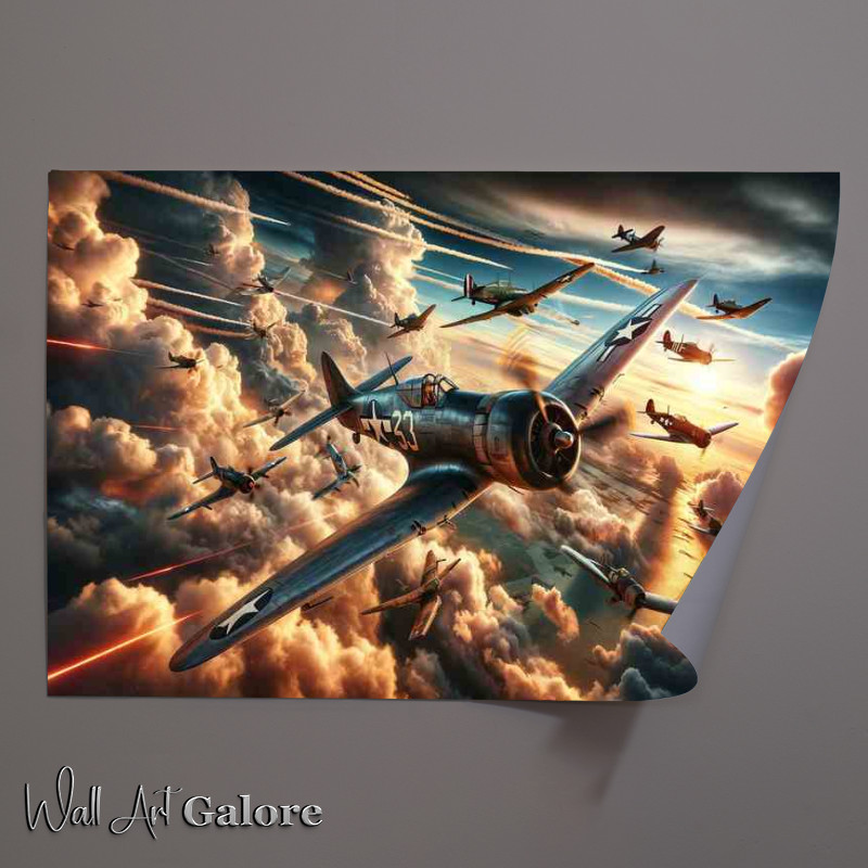 Buy Dynamic Skies Poster : (WWII Fighter Planes)