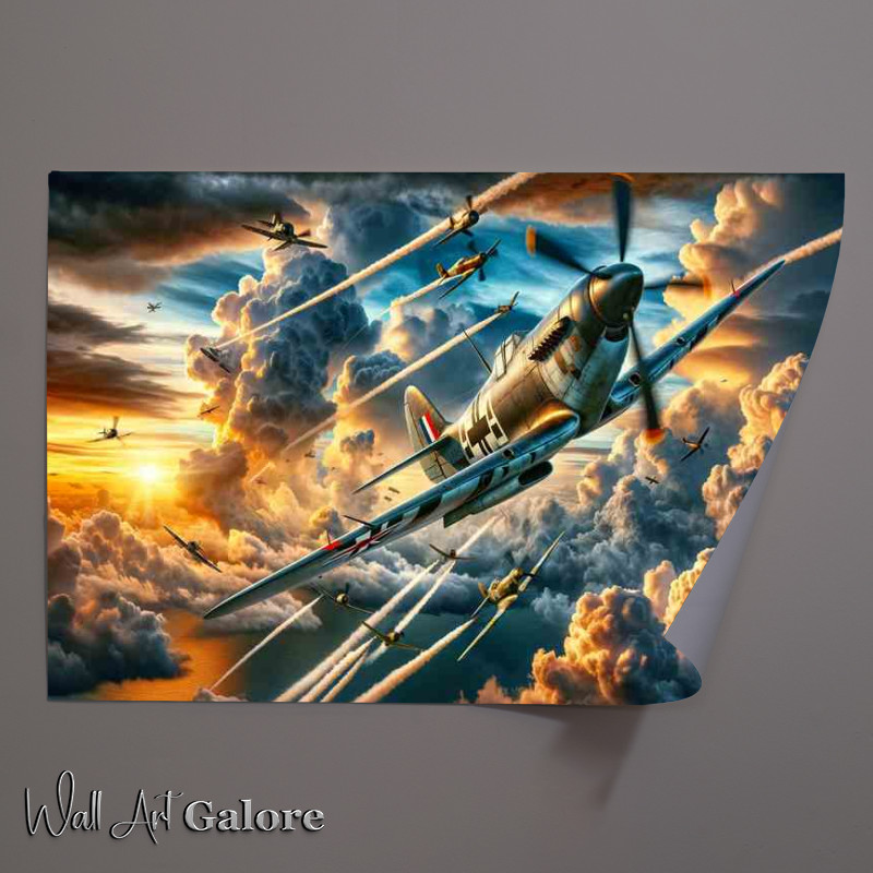 Buy Dynamic Skies : (WWII Fighter Planes Poster)